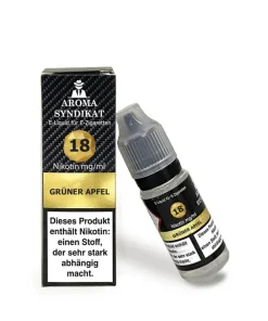 Aroma Syndikat – Grüner Apfel – Nikotinsalz 18 mg/ml (Nikotinsalzliquid, 10 ml, 50% VG / 50% PG)