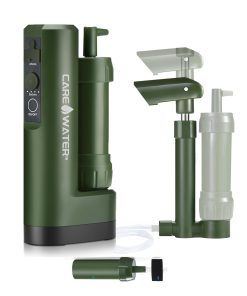 Alternative view of Pro Elektrischer Wasseraufbereiter Survival mit Handpumpe, tragbarer Wasserfilter, Camping, Rucksackreisen, Wandern, Outdoor, Reisen, Notfall, Wasserfiltersystem, Überleben, Wasserreinigungstabletten