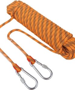 18mm Outdoor Kletterseil 164ft 328ft 492ft 656ft Baumkletterseil Statisches Seilkletterseil Für Erwachsene Escape Sicherheitsseil Feuerwehr Fallschirm Kletterausrüstung ( Color : Orange , Size : 18mm