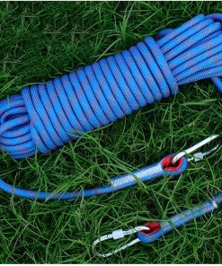 16mm Statisches Kletterseil 49ft 98ft 197ft 394ft Hochfestes Rettungsfallschirmseil Hochbelastbares Abseilseil Für Outdoor Survival Wandern Bergsteigen (Color : Blue, Size : 16mm x 200m)