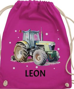 Alternative view of Geschenk mit Namen personalisiert by Shirtracer – Turnbeutel Rucksack – Trecker Name I Trecker Fan I Traktor Geschenk personalisiert I Geschenk Landwirt