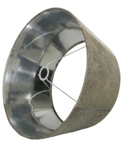 Lampenschirm Grau Ø50cm aus edlem Kuhfell