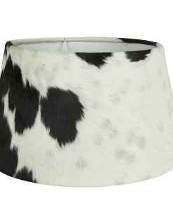 Alternative view of Lampenschirm SCHWARZ & WEIß Ø40cm – aus edlem Kuhfell