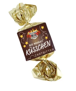 Nürnberger Bio Originale |  Bio Nougat Küsschen mit Zartbitterüberzug